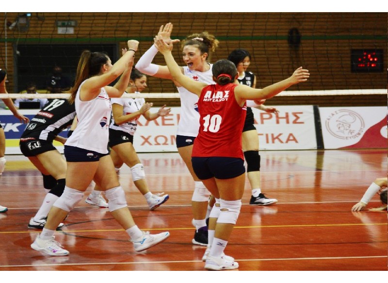 Volley League Women: Πάλεψαν απέναντι στον δυνατό ΠΑΟΚ τα κορίτσια του Αίαντα Ευόσμου
